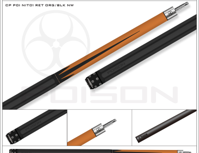 Poison Nitro-07 Ngọn Full Carbon | Cơ Bida Lỗ Chính Hãng