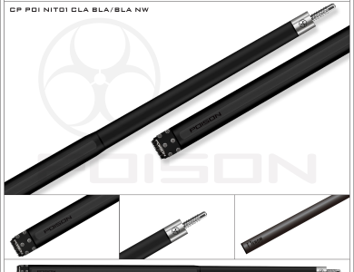 Poison Nitro-09 Ngọn Full Carbon | Cơ Bida Lỗ Chính Hãng