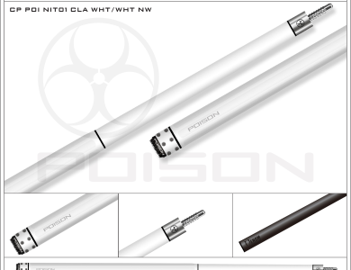 Poison Nitro-10 Ngọn Full Carbon | Cơ Bida Lỗ Chính Hãng