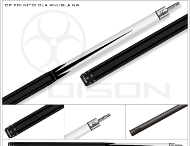 Poison Nitro-12 Ngọn Full Carbon | Cơ Bida Lỗ Chính Hãng