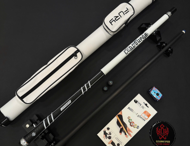 Gậy Bida Lỗ Leadsuper Dragon Trắng –Ngọn Full Carbon Chính Hãng