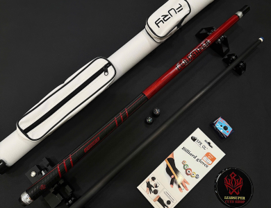 Gậy Bida Lỗ Leadsuper Dragon Đỏ –Ngọn Full Carbon Chính Hãng Cao Cấp