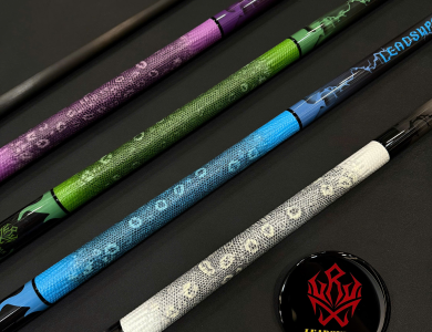Gậy Bida Lỗ Leadsuper LS-A Trắng Xám –Ngọn Full Carbon Chính Hãng Cao Cấp