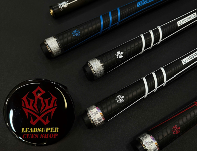 Gậy Bida Lỗ Leadsuper Dragon Đen –Ngọn Full Carbon Chính Hãng Cao Cấp
