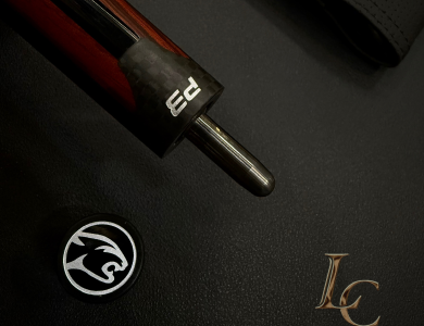 Chuôi Predator P3 Revo Red Tiger Cue Matte Black & Rengas Stripes