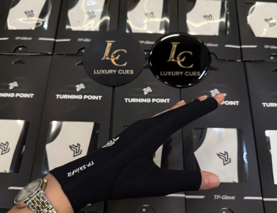 GĂNG TAY BI-A TP (TURNING POINT) – ĐEN – TAY TRÁI