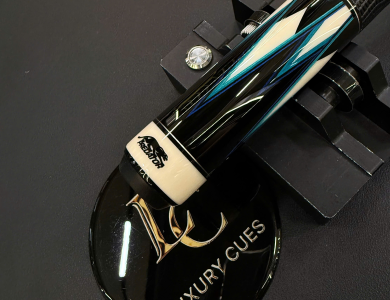 CHUÔI CƠ BIDA LỖ PREDATOR TRUE SPLICE 16 LIMITED EDITION - GỖ MUN ĐEN ĐIỂM XANH DƯƠNG/XANH NGỌC - TAY CẦM DA CAO CẤP