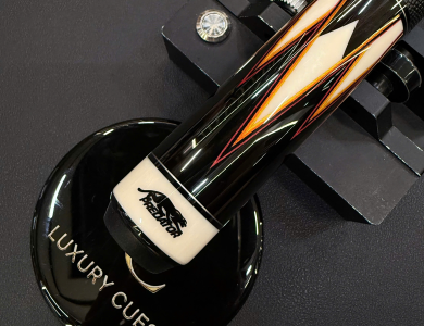 CHUÔI CƠ BIDA LỖ PREDATOR TRUE SPLICE 16 LIMITED EDITION - GỖ MUN ĐEN ĐIỂM ĐỎ/CAM - TAY CẦM DA CAO CẤP