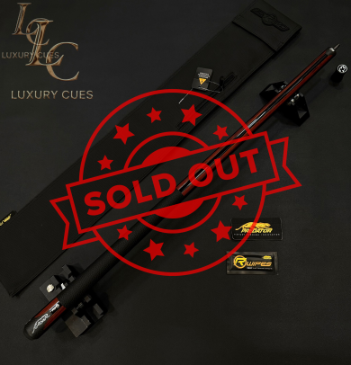 Chuôi Predator P3 Revo Red Tiger Cue Matte Black & Rengas Stripes
