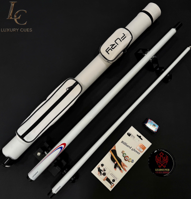 Gậy Bida Lỗ Leadsuper White –Ngọn Full Sợi Thủy Tinh Chính Hãng