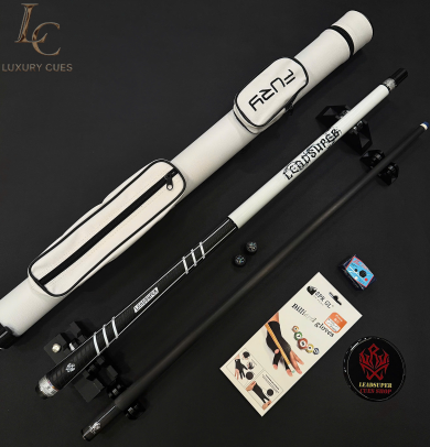 Gậy Bida Lỗ Leadsuper Dragon Trắng –Ngọn Full Carbon Chính Hãng
