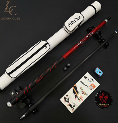 Gậy Bida Lỗ Leadsuper Dragon Đỏ –Ngọn Full Carbon Chính Hãng Cao Cấp