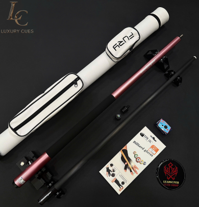 Gậy Bida Lỗ Leadsuper V1 Hồng –Ngọn Full Carbon Chính Hãng Cao Cấp