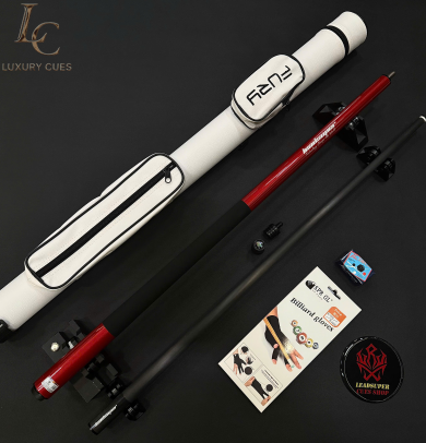 Gậy Bida Lỗ Leadsuper V1 Đỏ –Ngọn Full Carbon Chính Hãng Cao Cấp