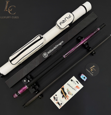 Gậy Bida Lỗ Dragon Luxury Pink  –Ngọn Full Carbon Chính Hãng Cao Cấp