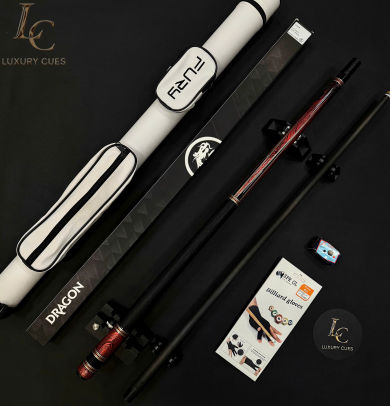 Gậy Bida Lỗ Dragon Luxury Red–Ngọn Full Carbon Chính Hãng Cao Cấp