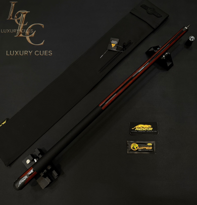 Chuôi Predator P3 Revo Red Tiger Cue Matte Black & Rengas Stripes