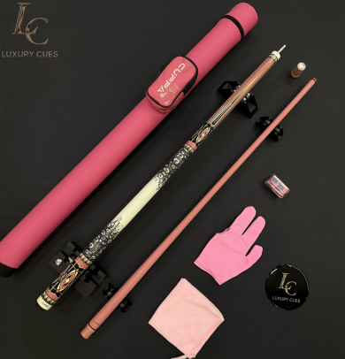 Cuppa Pink E1 Ngọn Carbon Hồng | Cơ Bida Lỗ Chính Hãng