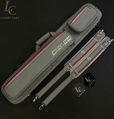 Bao Cơ Cuetec Pro Line Màu Xám 4x8 Soft Case (4 Chuôi + 8 Ngọn)