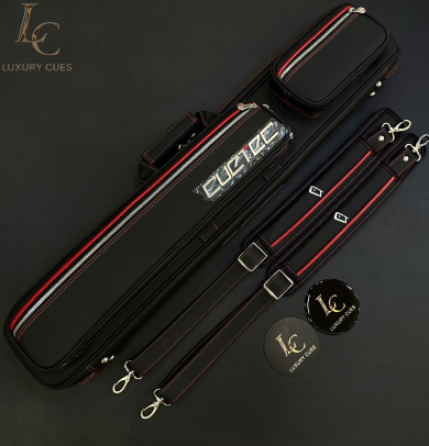 Bao Cơ Cuetec Pro Line Màu Đen 4x8 Soft Case (4 Chuôi + 8 Ngọn)