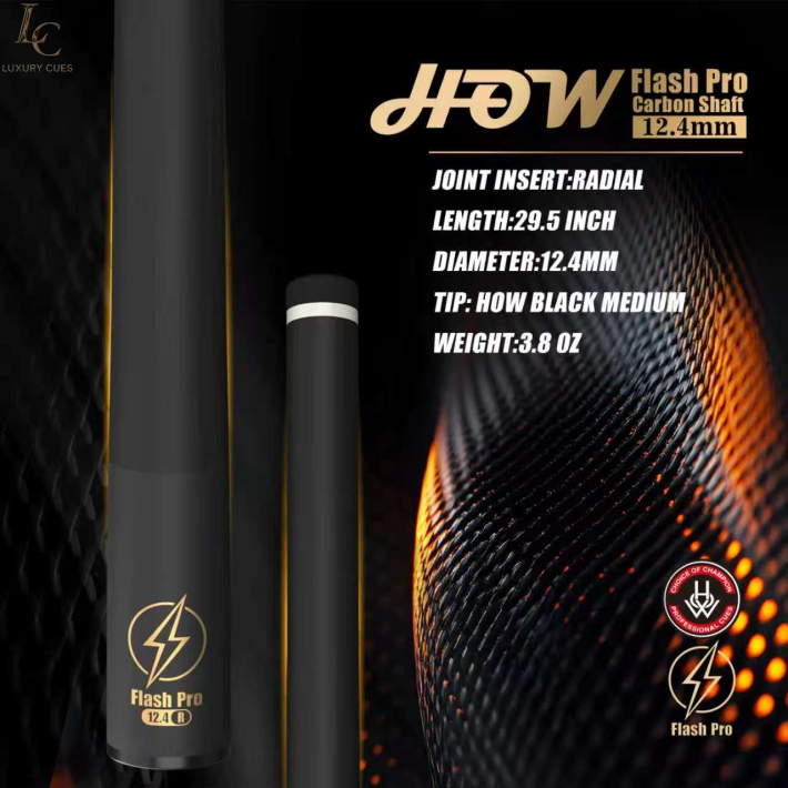 NGỌN LẺ HOW FLASH PRO CARBON SHAFT - 12.4MM (RADIAL JOINT)