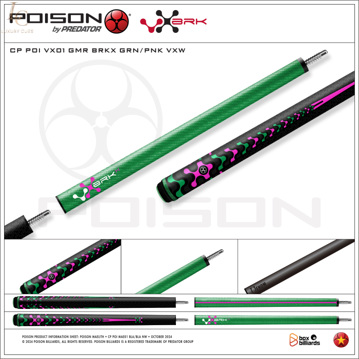 Gậy Phá/Nhảy Poison BKR-13/ Ngọn Full Carbon Chính Hãng Cao Cấp