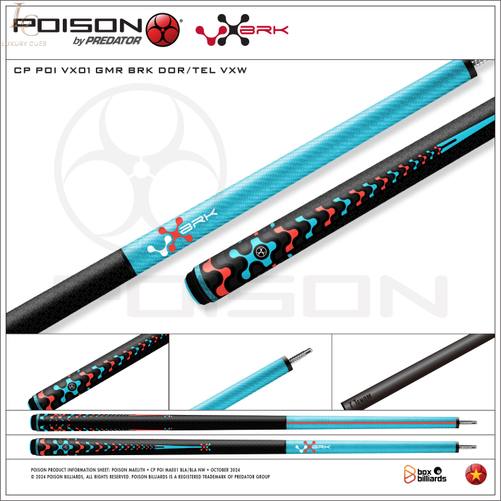 Gậy Phá Poison BKR-16/ Ngọn Full Carbon Chính Hãng Cao Cấp