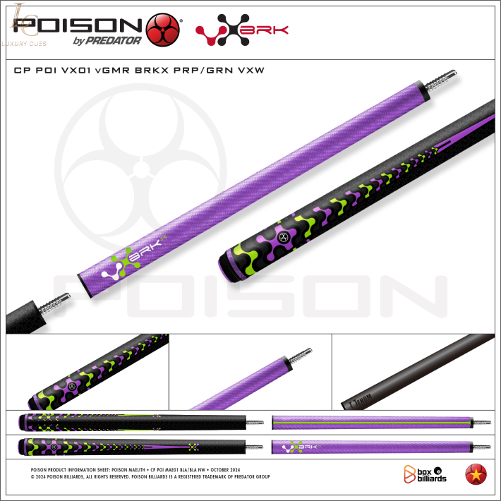 Gậy Phá/Nhảy Poison BKR-18/ Ngọn Full Carbon Chính Hãng Cao Cấp