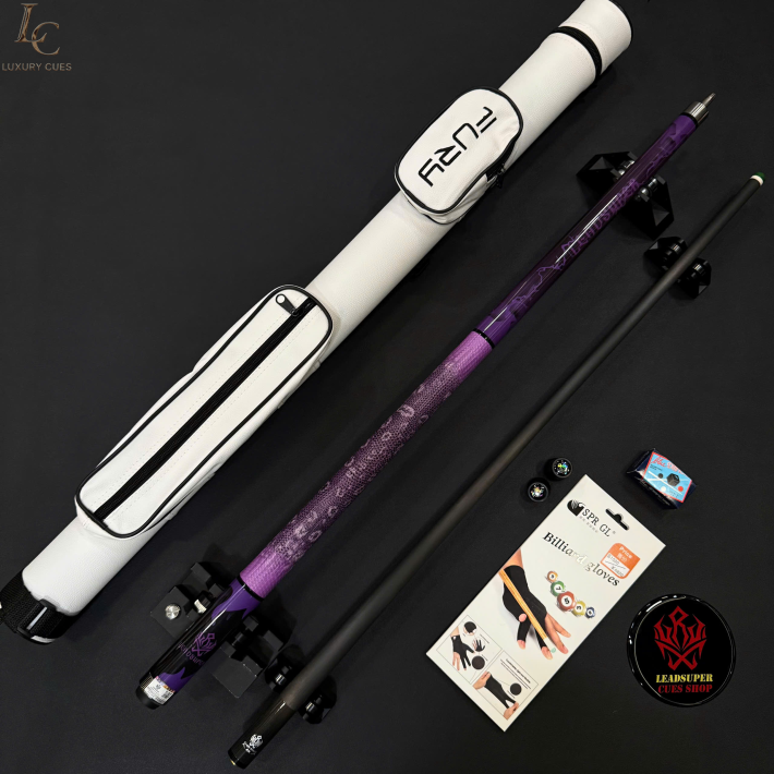 Gậy Bida Lỗ Leadsuper LS-A Tím –Ngọn Full Carbon Chính Hãng Cao Cấp