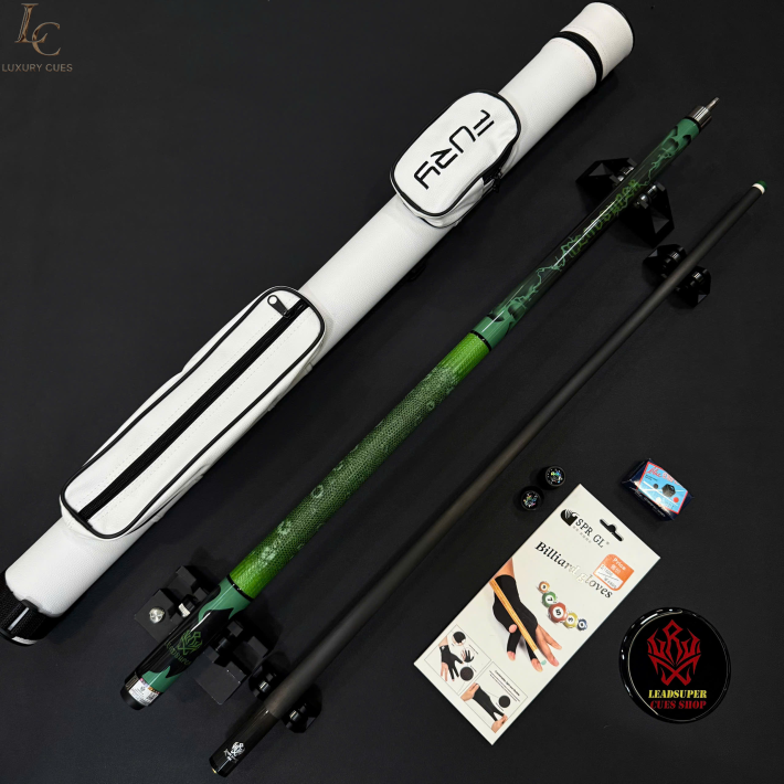 Gậy Bida Lỗ Leadsuper LS-A Xanh Lục –Ngọn Full Carbon Chính Hãng