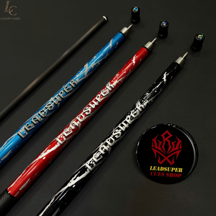 Gậy Bida Lỗ Leadsuper V2 Đen –Ngọn Full Carbon Chính Hãng Cao Cấp