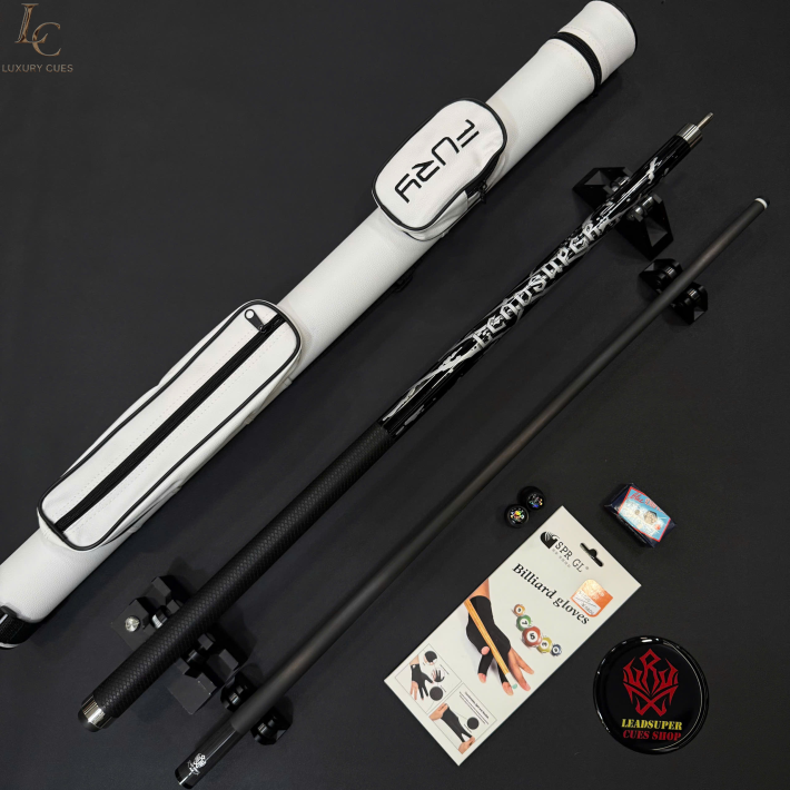 Gậy Bida Lỗ Leadsuper V2 Đen –Ngọn Full Carbon Chính Hãng Cao Cấp