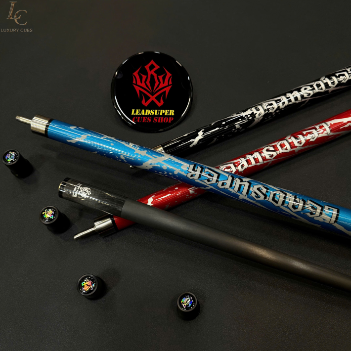 Gậy Bida Lỗ Leadsuper V2 Đen –Ngọn Full Carbon Chính Hãng Cao Cấp