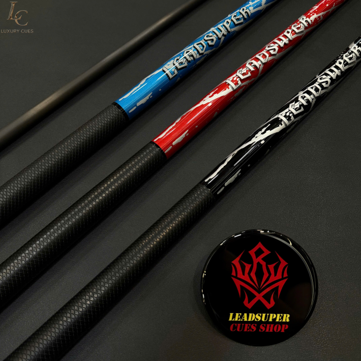 Gậy Bida Lỗ Leadsuper V2 Đỏ –Ngọn Full Carbon Chính Hãng Cao Cấp