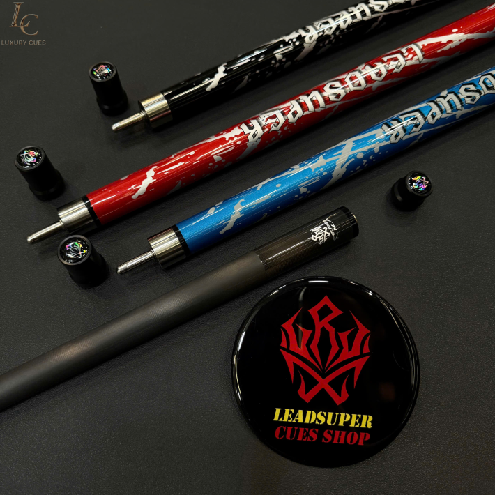 Gậy Bida Lỗ Leadsuper V2 Đen –Ngọn Full Carbon Chính Hãng Cao Cấp