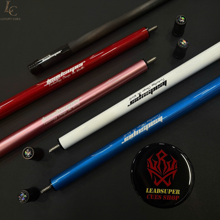 Gậy Bida Lỗ Leadsuper V1 Đỏ –Ngọn Full Carbon Chính Hãng Cao Cấp