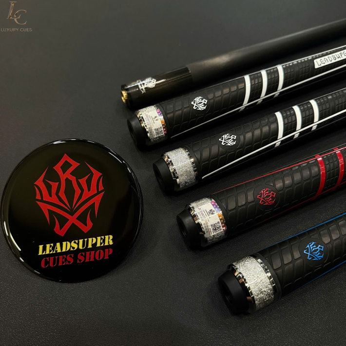 Gậy Bida Lỗ Leadsuper Dragon Đen –Ngọn Full Carbon Chính Hãng Cao Cấp