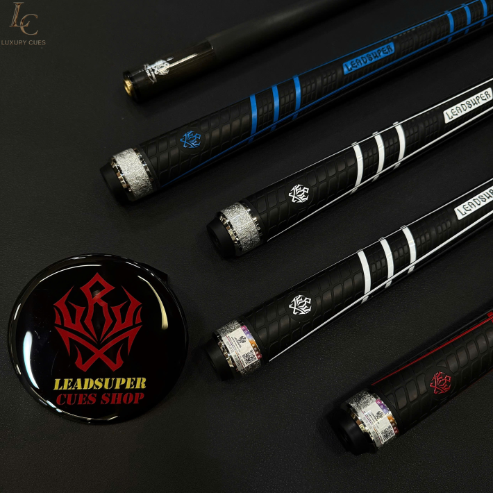 Gậy Bida Lỗ Leadsuper Dragon Đen –Ngọn Full Carbon Chính Hãng Cao Cấp