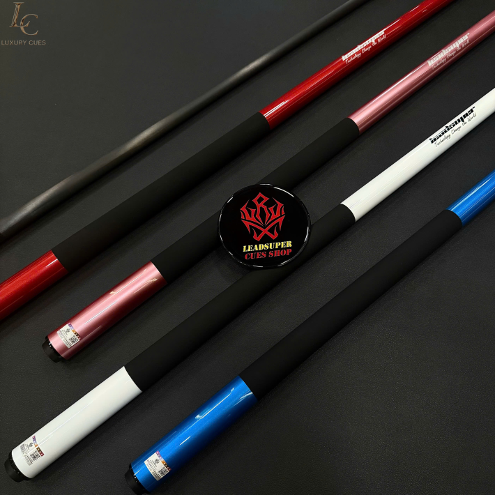 Gậy Bida Lỗ Leadsuper V1 Đỏ –Ngọn Full Carbon Chính Hãng Cao Cấp