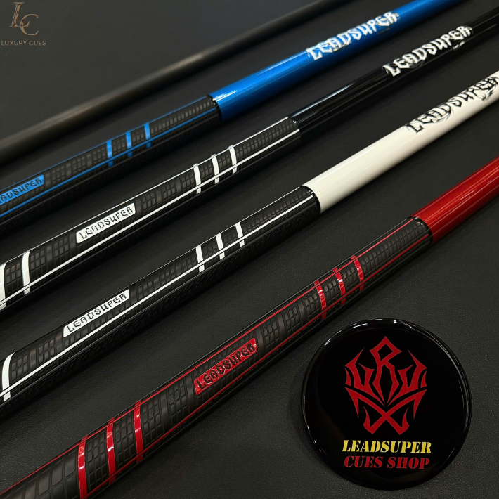 Gậy Bida Lỗ Leadsuper Dragon Đen –Ngọn Full Carbon Chính Hãng Cao Cấp