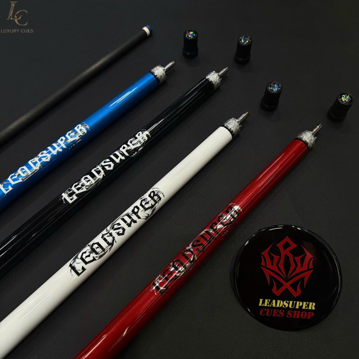 Gậy Bida Lỗ Leadsuper Dragon Đen –Ngọn Full Carbon Chính Hãng Cao Cấp