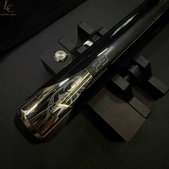 Chuôi Predator P3 Black da Luxe tay trơn