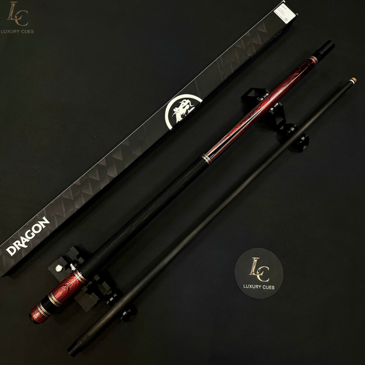 Gậy Bida Lỗ Dragon Luxury Red–Ngọn Full Carbon Chính Hãng Cao Cấp