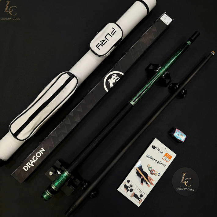 Gậy Bida Lỗ Dragon Luxury Green–Ngọn Full Carbon Chính Hãng Cao Cấp