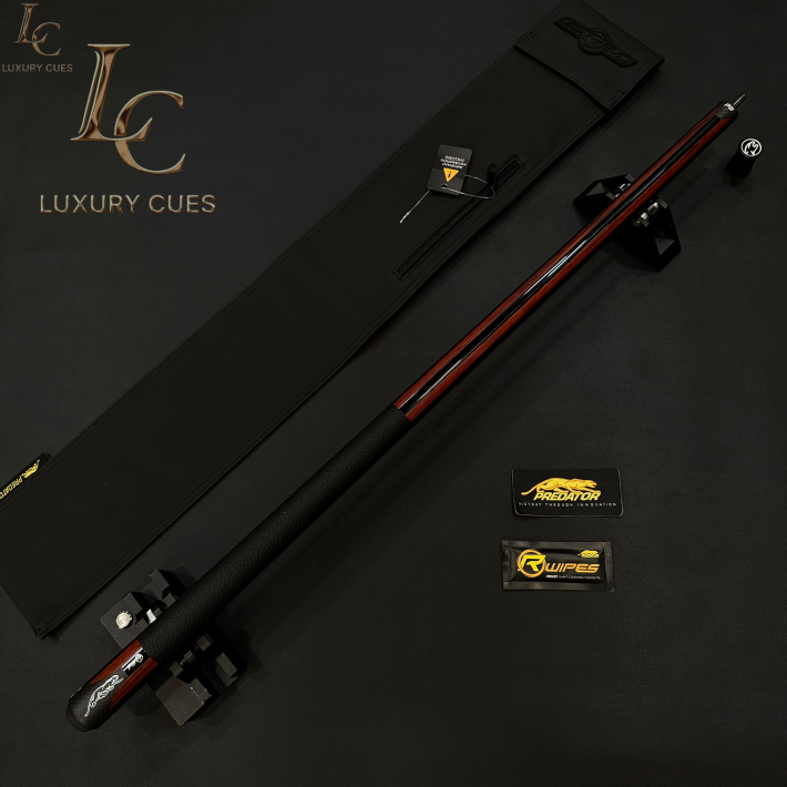 Chuôi Predator P3 Revo Red Tiger Cue Matte Black & Rengas Stripes