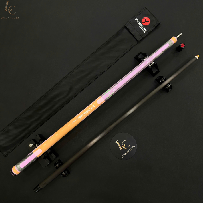 Poison Candy-08 Ngọn Full Carbon | Cơ Bida Lỗ Chính Hãng