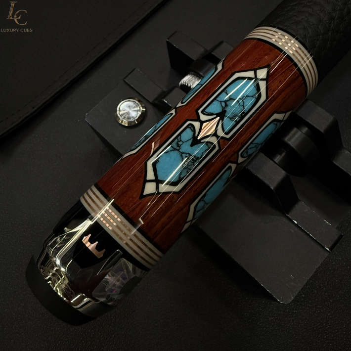 Chuôi Predator Throne 3-5 - Lam ngọc với gỗ Cocobolo và Micarta