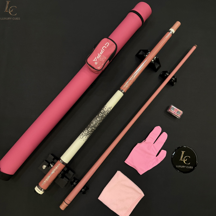Cuppa Pink B2 Ngọn Carbon Hồng | Cơ Bida Lỗ Chính Hãng