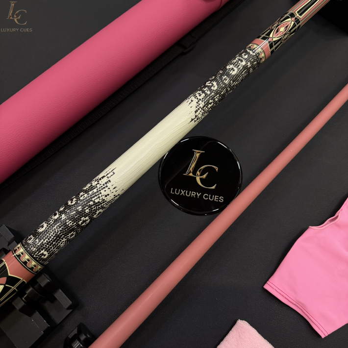 Cuppa Pink E1 Ngọn Carbon Hồng | Cơ Bida Lỗ Chính Hãng