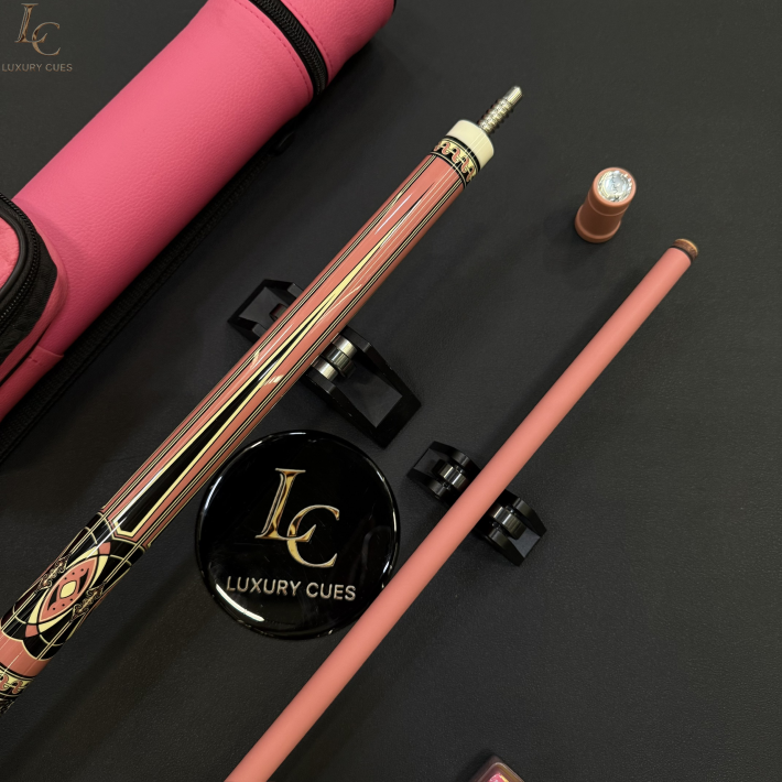 Cuppa Pink E1 Ngọn Carbon Hồng | Cơ Bida Lỗ Chính Hãng
